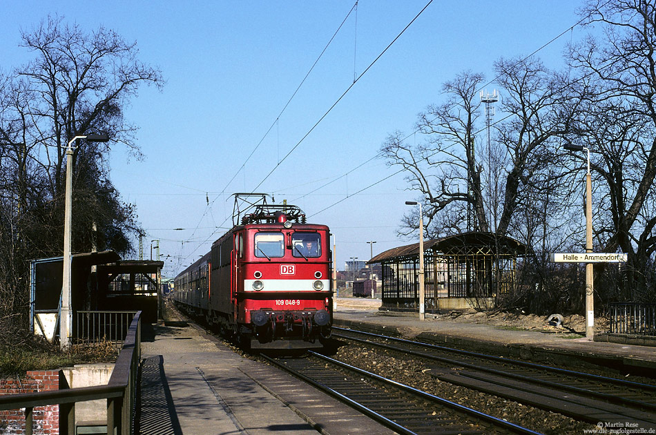 Holzroller 109 048 mit RB8249 Halle Neustadt - Großkorbetha in Halle Ammendorf