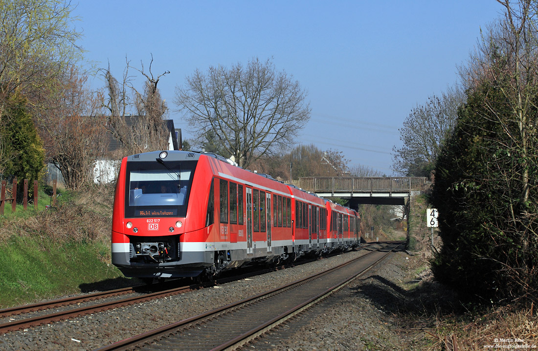 622 517 als Probefahrt nach Kall bei Kirberg