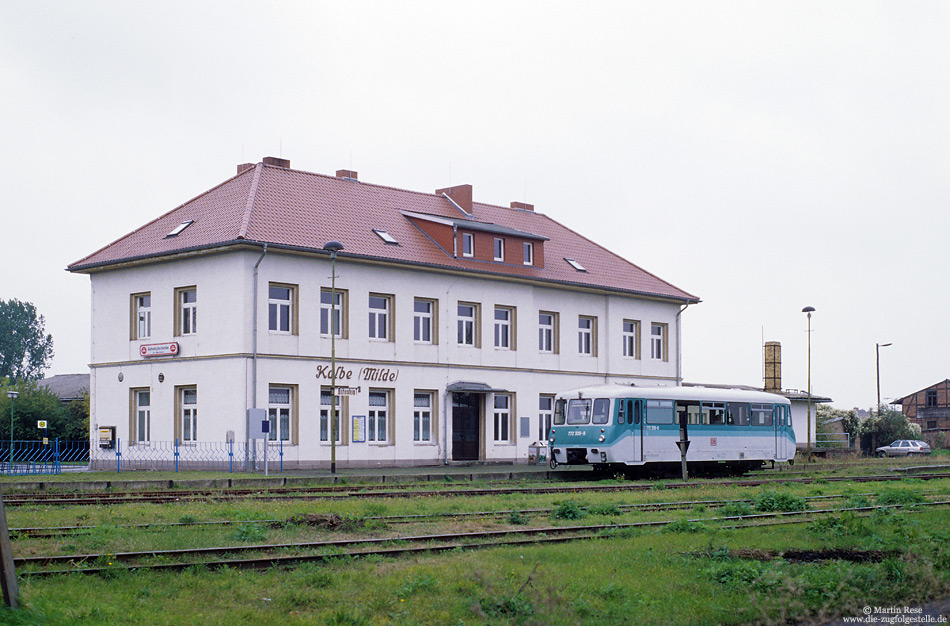 772 339 als RB nach Hohenwulsch im Bahnhof Kalbe