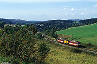 171 011 auf der Rübelandbahn bei Hüttenrode im Herbst