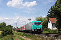 185 618 mit S3-Ersatzzug Nürnberg Hbf - Neumarkt bei Postbauer Heng