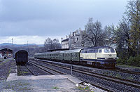 E2655 Northeim - Nordhausen, zusätzlicher Zug nach der Grenzöffnung, im Bahnhof Walkenried, mit 216 078