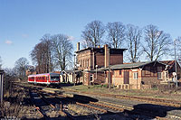 628 639 im Bahnhof Zarrentin, bereit zur Fahrt als RB33433 nach Hagenow Land