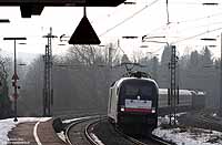Zweieinhalb Stunden später passierte dieser Zug, nun als IC2863 nach Hamm, erneut Wuppertal.  Zoologischer Garten, 8.2.2010