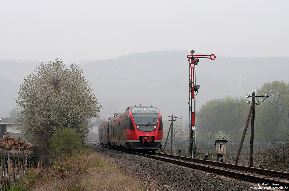 643 511 am Einfahrsignal von Dernau bei trüben Wetter