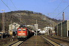 140 389 am Abend im Bahnhof Letmathe auf der Ruhr-Sieg-Strecke