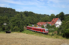 628 665 auf der Hönnetalbahn bei Binolen