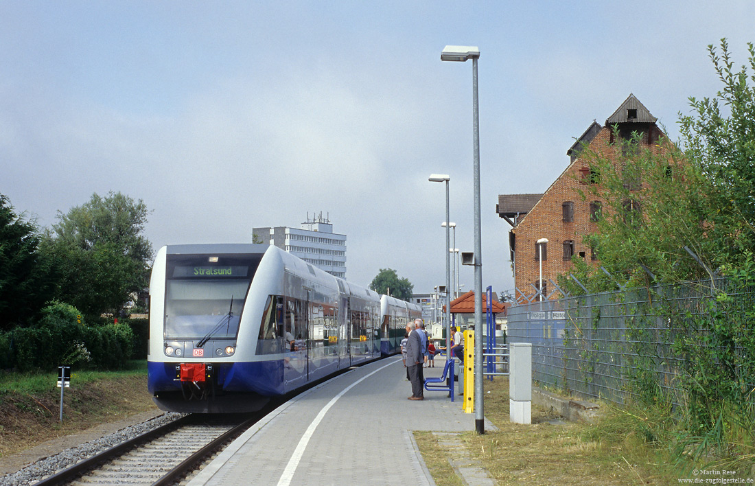 646 108 der UBB am Haltepunkt Wolgast