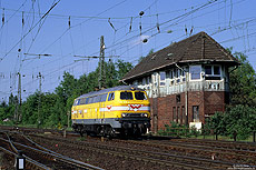 Mit der Abstellung der 226 130 und 131 endeten am 1.7.2005 die letzten 216-Einsätze bei der Deutschen Bahn. Neben vier Museumslokomotiven stehen noch einige Lokomotiven dieser Baureihe bei Privatbahnen im In- und Ausland im Einsatz. Das Gleisbauunternehmen "Wiebe" besitzt gleich drei ehemalige 216. Zu diesen Lokomotiven zählt die 216 032, aufgenommen in Köln Kalk Nord am 11.5.2006