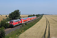 Wie schon im Vorwort erwähnt, habe ich meinen Sommerurlaub auf der Insel Fehmarn verbracht. Mit dem „Hamburger Strand-Express“ kommen Kieler 218 an den Wochenenden planmäßig bis Puttgarden. Am 27.7.2013 war die 218 339, eine der drei 218 die mit einem Caterpillar-Motor ausgerüstet sind, bereits auf dem Rückweg in die Hansestadt. Fotografiert zwischen Puttgarden und Burg West.