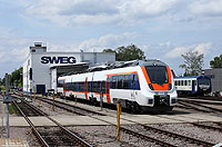 Für den Verkehr auf der Münstertalbahn (Bad Krozingen – Münstertal) hat die SWEG zwei „Hamsterbacken“ aus dem Hause Bombardier beschafft, die bislang allerdings noch nicht abgenommen wurden. Der planmäßige Einsatz soll am 21.9.2013 beginnen. Am 5.7.2013 weilte der fabrikneue ET150 zur Ausbildung des Personals im Bw Endingen.