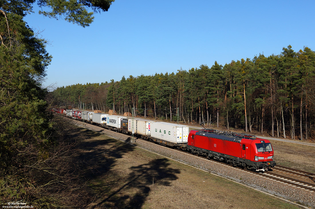 193 307 mit KT42611 auf der Rheintalbahn zwischen Graben Neudorf und Friedrichstal