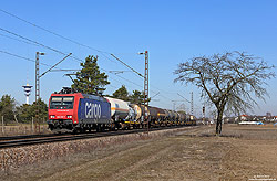 482 0019 der SBB-Cargo auf der Rheintalbahn zwischen Wiesental und Abzweig Molzau