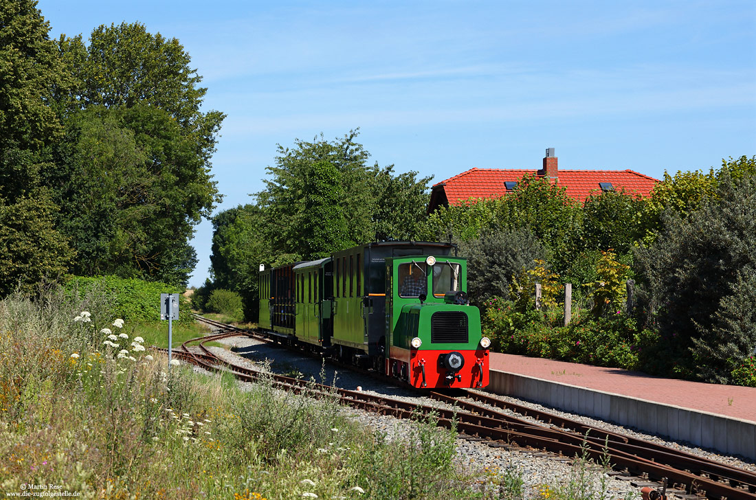 Stiftung deutsche Kleinbahnen Lok 5 Schöma Lüt Kaffeebrenner am Endbahnhof Reppenhagen