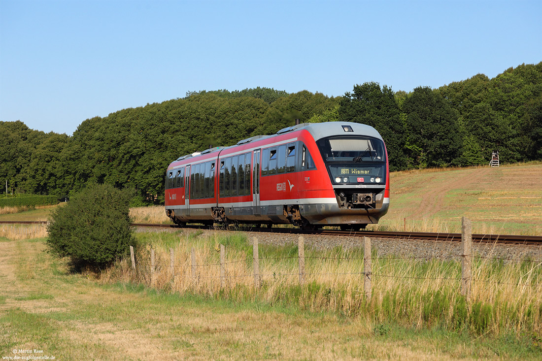 642 078 als RB13130 bei Stülow auf der Strecke Rostock - Wismar