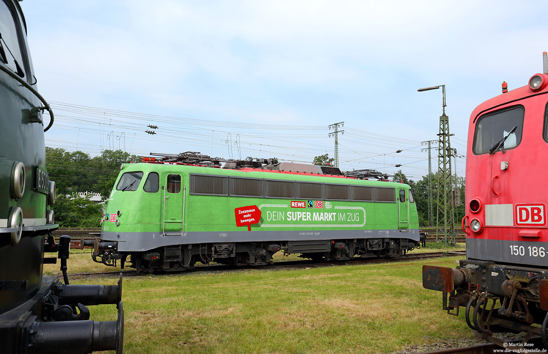 110 292 des EVU GfF im DB-Museum in Koblenz Lützel