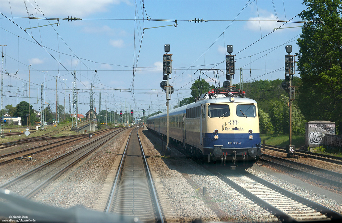 110 383 der Centralbahn in Mannheim-Waldhof