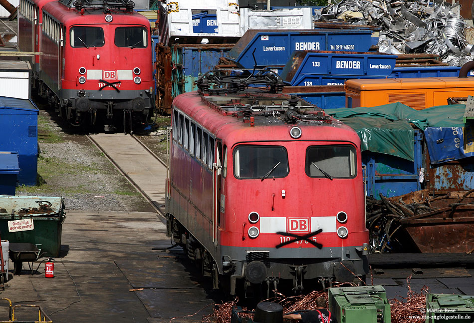 110 478 bei der Verschrottung beim Altmetallhändler Bender in Opladen