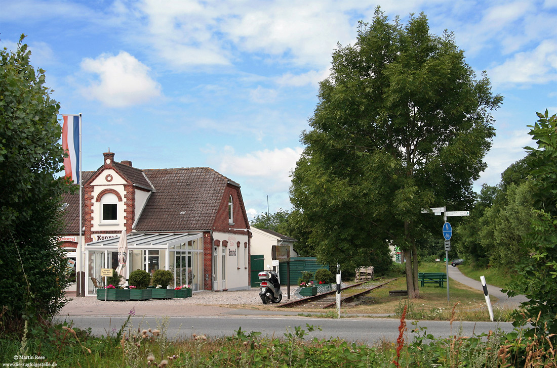 ehemalige Strecke Burg - Orth in Landkirchen auf der Insel Fehmarn