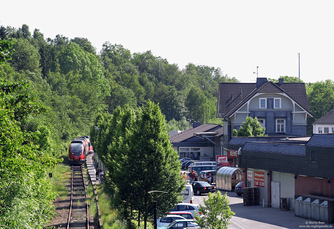 Ehemaliger Bahnhof Marienheide mit Empfangsgebäude