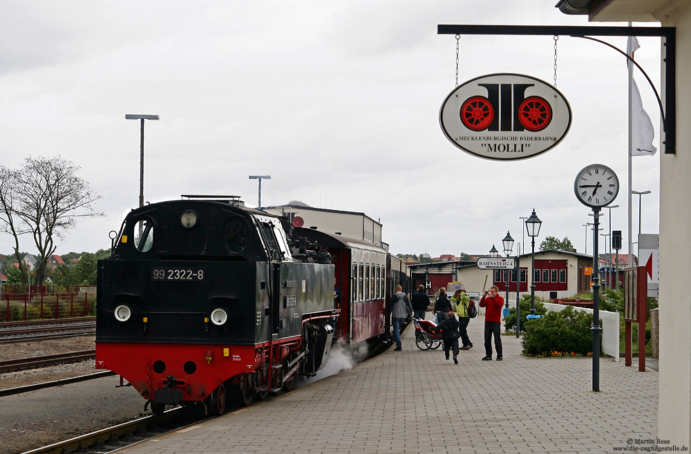 99 2322 mit MBB14627 nach Kühlungsborn in Bad Doberan