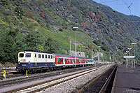 141 393 mit n-Wagen abgestellt in Cochem