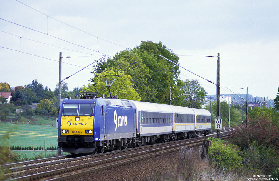 185 615 mit Interconnex nach Köln auf der KBS590 bei Sangerhausen