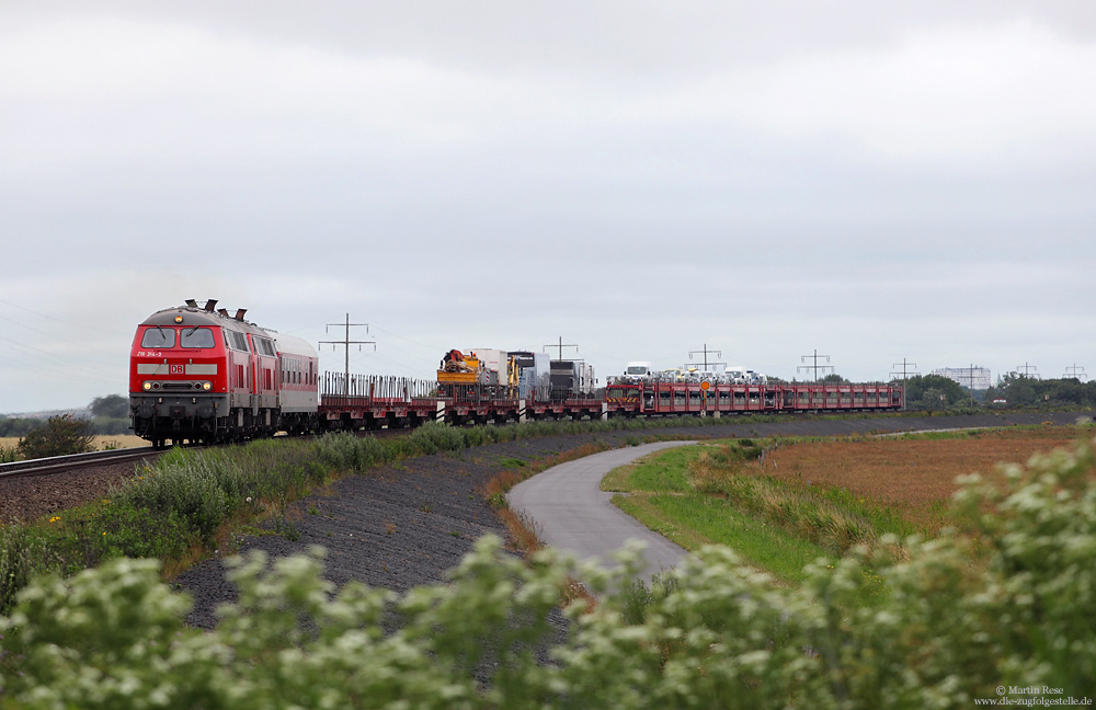 Marschbahn, 218 314 mit Syltshuttle zwischen Keitum und Morsum