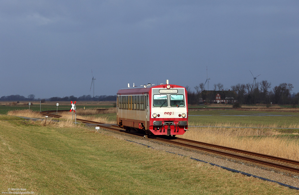 T4 der neg bei Blocksberg, auf der neg-Strecke Niebüll - Dagebüll