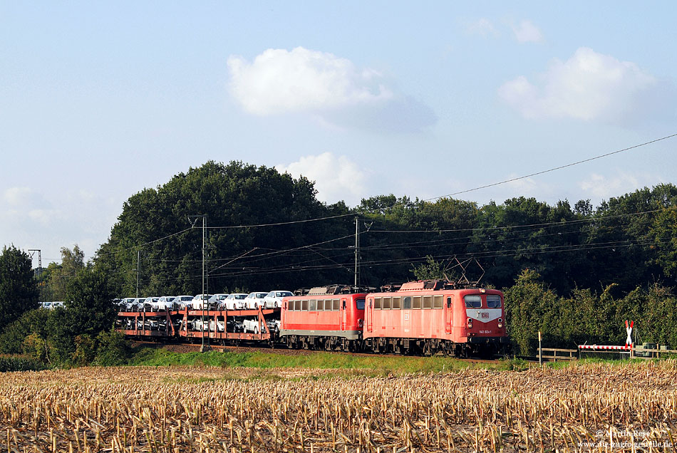 Seit über 50 Jahren stand die 140 024 am 25.9.2008 bereits im Einsatz. Aufgenommen bei Salzbergen.