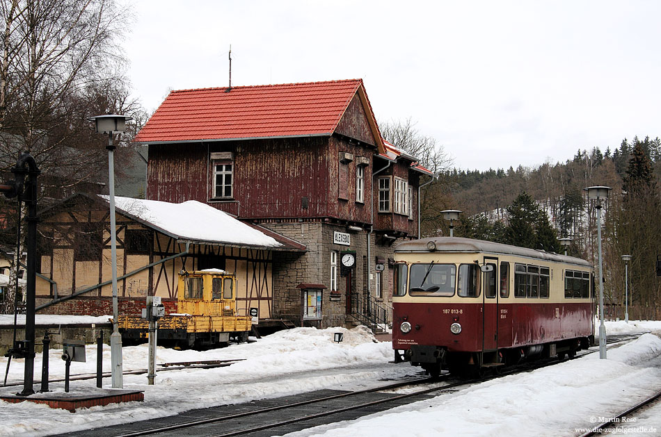 187 013 der HSB auf der Selketalbahn in Alexisbad