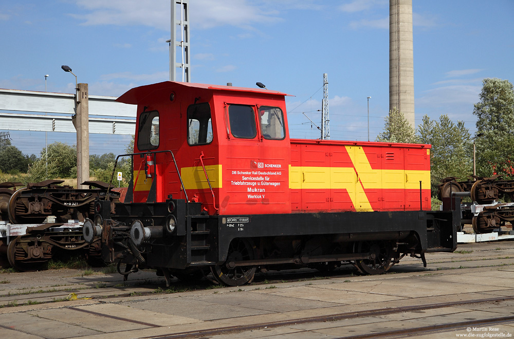 Werklok 5 ex 312 179 im Bahnhof Mukran