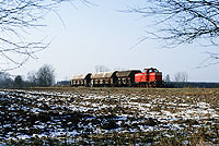 D02 ex 265 001 der Meppen-Haselünner-Eisenbahn zwischen Haselünne und Löningen
