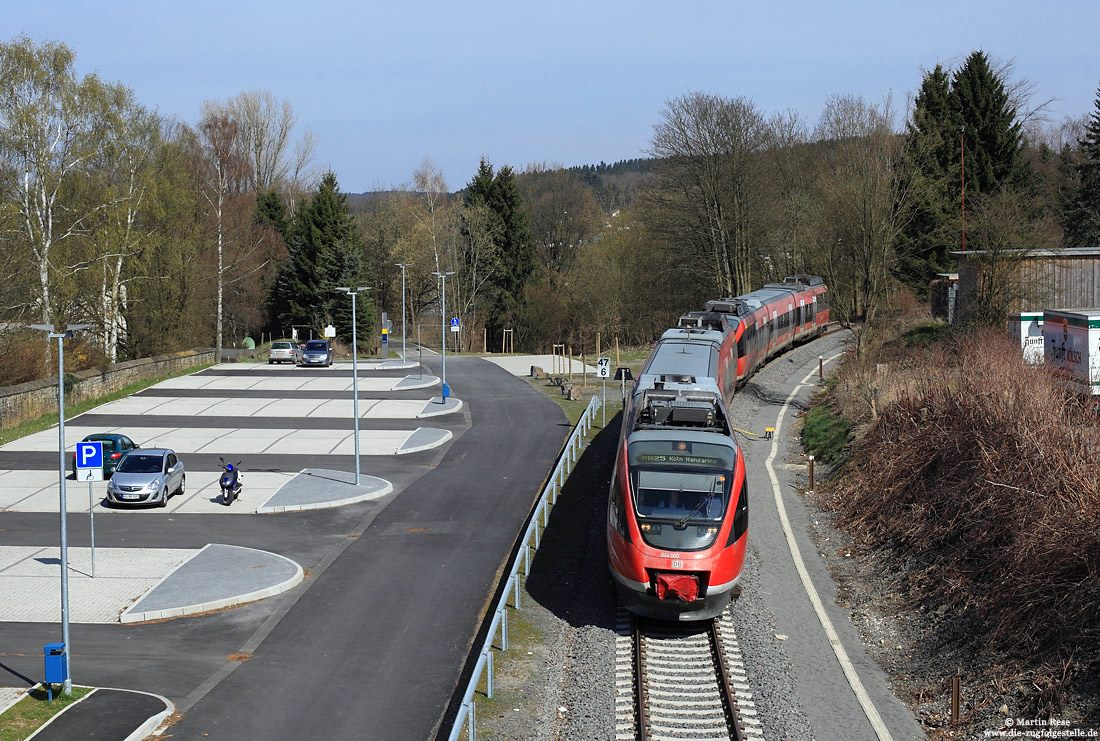 644 060 als RB11545 bei der Einfahrt in Marienheide